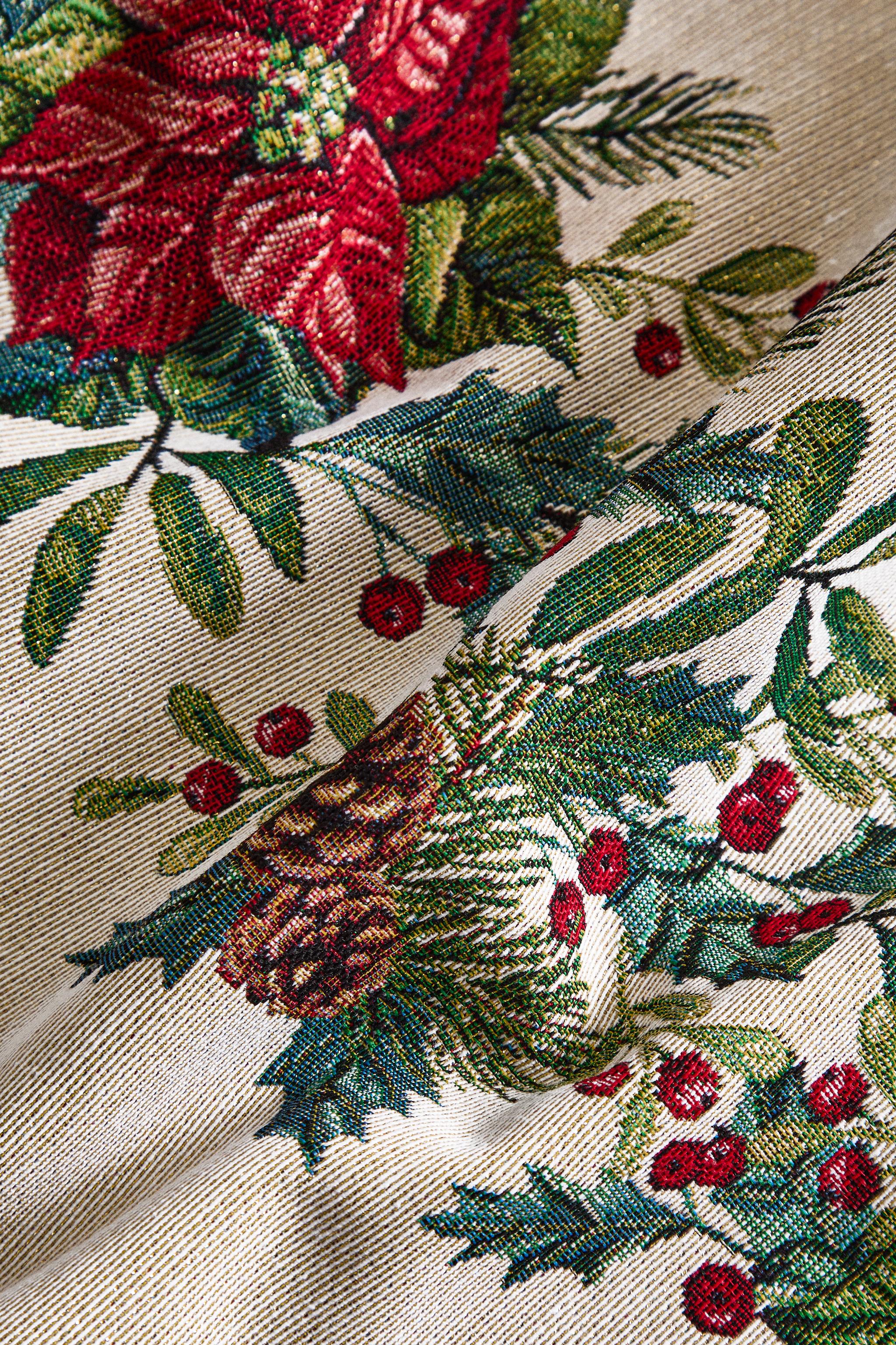 CHEMIN DE TABLE JACQUARD HOUX NOËL